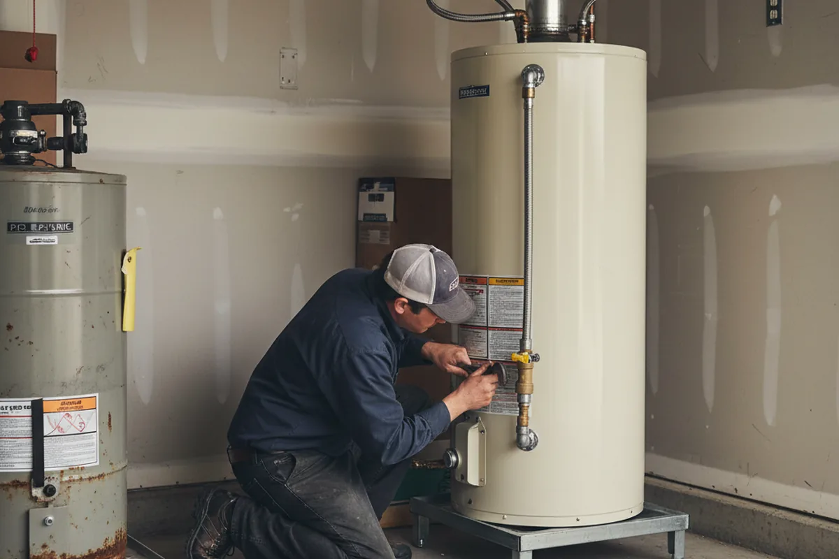 Water heater and shutoff valve replacement in Heiskell